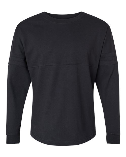 Women's Pom Pom Long Sleeve Jersey T-Shirt - Black