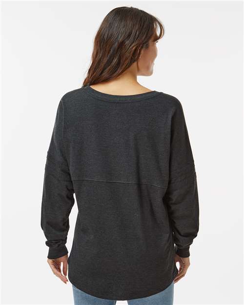 Women's Pom Pom Long Sleeve Jersey T-Shirt - Charcoal