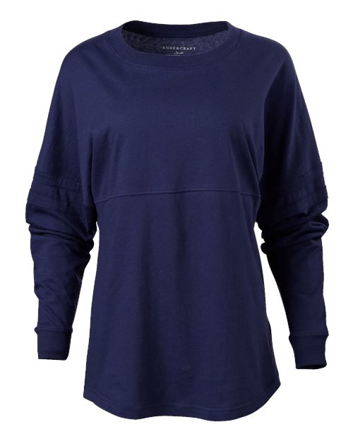 Women's Pom Pom Long Sleeve Jersey T-Shirt - Navy