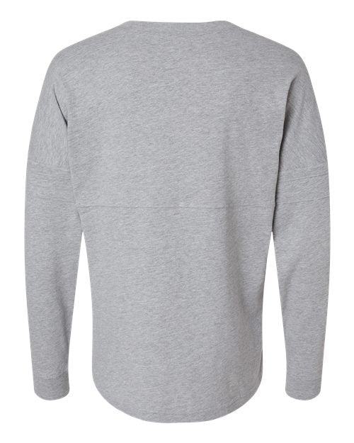 Women's Pom Pom Long Sleeve Jersey T-Shirt - Oxford Heather