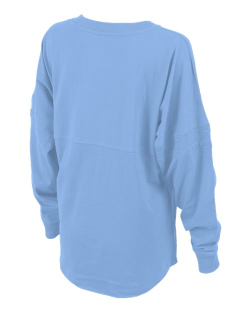 Women's Pom Pom Long Sleeve Jersey T-Shirt - Skye Blue