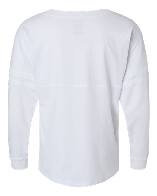 Women's Pom Pom Long Sleeve Jersey T-Shirt - White