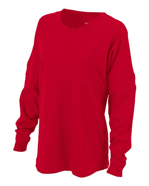 Women's Pom Pom Long Sleeve Jersey T-Shirt - True Red