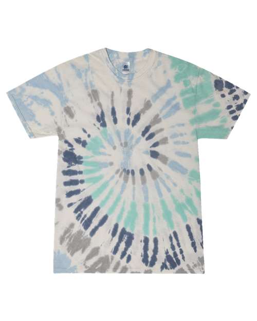 Unisex Multi-Color Tie-Dyed T-Shirt - Glacier