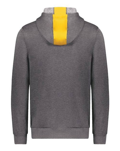 Youth Eco Revive™ Three-Season Triblend Fleece Hooded Sweatshirt - Gold/ Carbon Heather