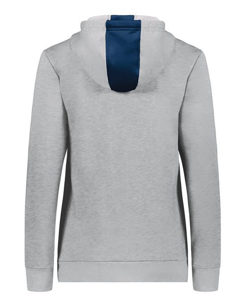 Women's Eco Revive™ Three-Season Triblend Fleece Hooded Sweatshirt - Navy/ Grey Heather