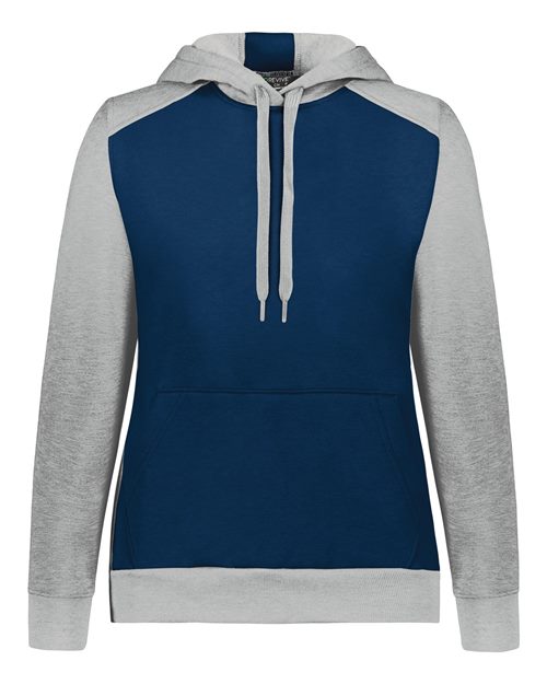 Women's Eco Revive™ Three-Season Triblend Fleece Hooded Sweatshirt - Navy/ Grey Heather