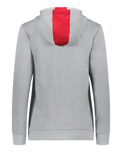 Women's Eco Revive™ Three-Season Triblend Fleece Hooded Sweatshirt - Scarlet/ Grey Heather