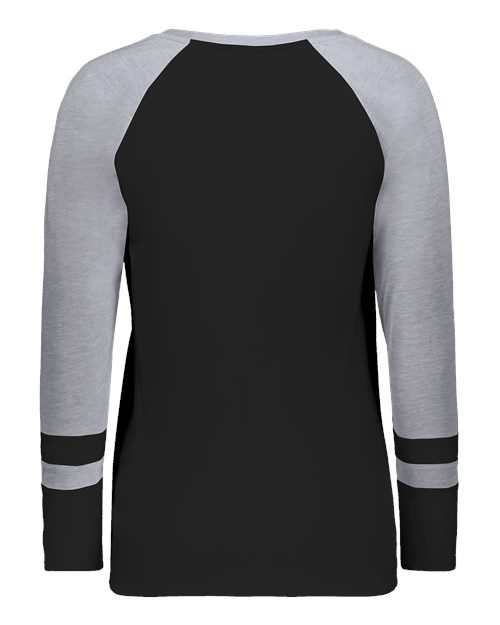 Women's Triblend Fanatic 2.0 Long Sleeve T-Shirt - Black/ Grey Heather