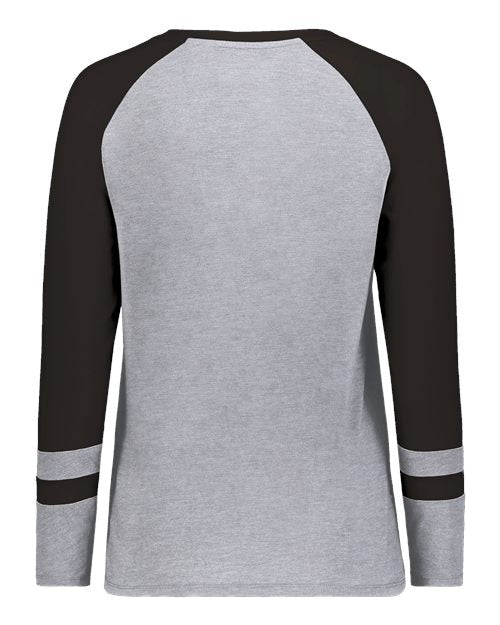 Women's Triblend Fanatic 2.0 Long Sleeve T-Shirt - Grey Heather/ Black