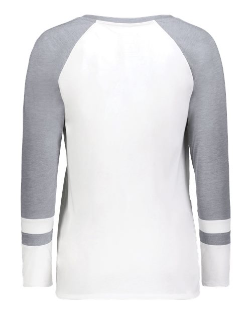 Women's Triblend Fanatic 2.0 Long Sleeve T-Shirt - White/ Grey Heather