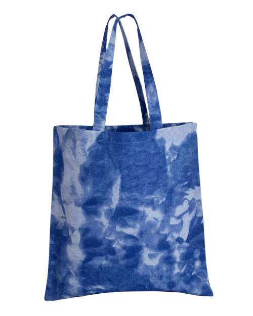 Tie-Dyed Canvas Bag - Cloudy Blue