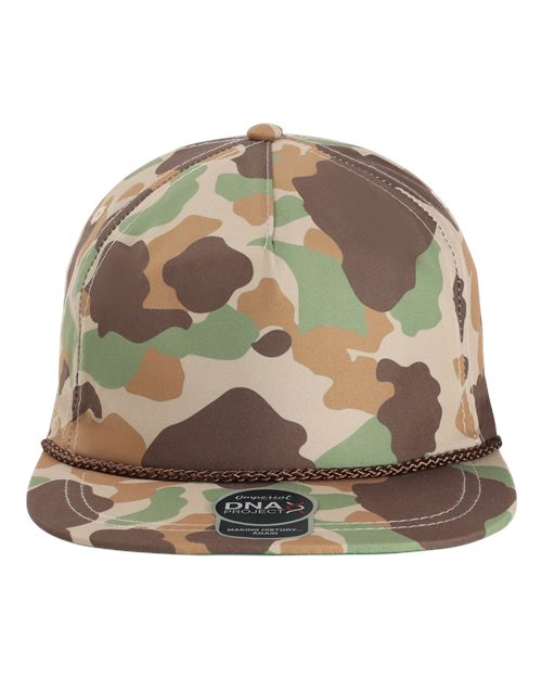 The Aloha Rope Cap - Frog Skin Camo/ Brown