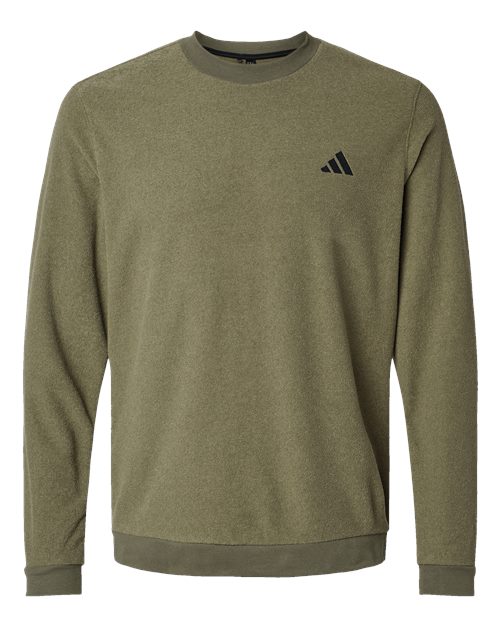 Men's Terry Loop Crewneck Sweatshirt - Olive Strata