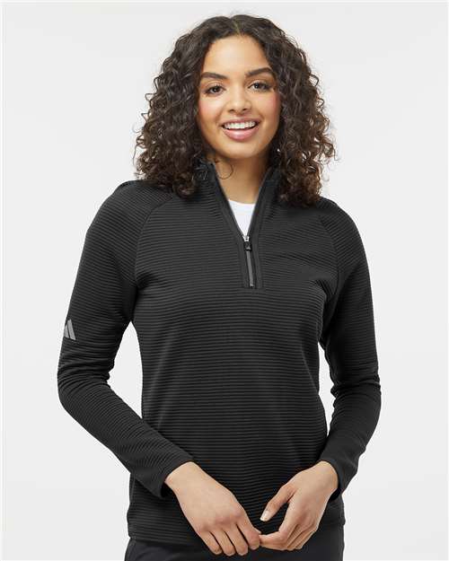 Women's Spacer Quarter-Zip Pullover - Black