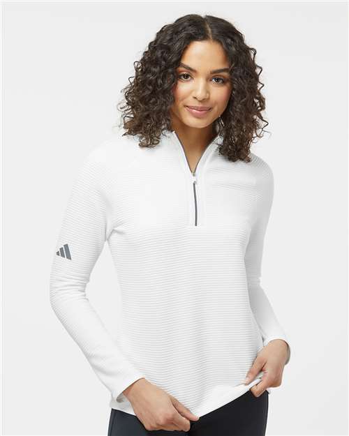Women's Spacer Quarter-Zip Pullover - Core White