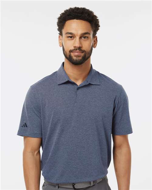 Men's Blended Polo - Collegiate Navy Melange
