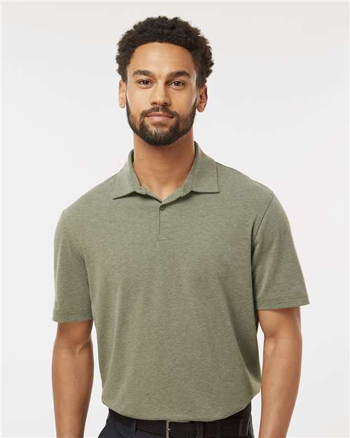 Men's Blended Polo - Olive Strata Melange