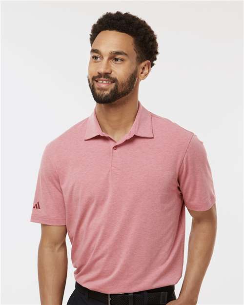 Men's Blended Polo - Pink Strata Melange