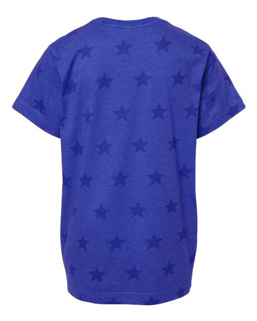 Youth Star Print Tee - Royal Star