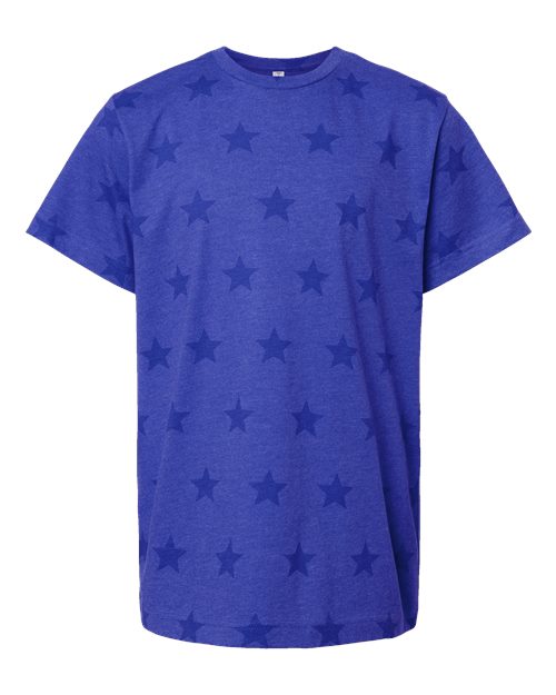 Youth Star Print Tee - Royal Star