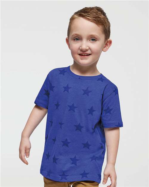 Toddler Star Print Tee - Royal Star