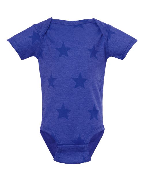 Infant Star Print Bodysuit - Royal Star