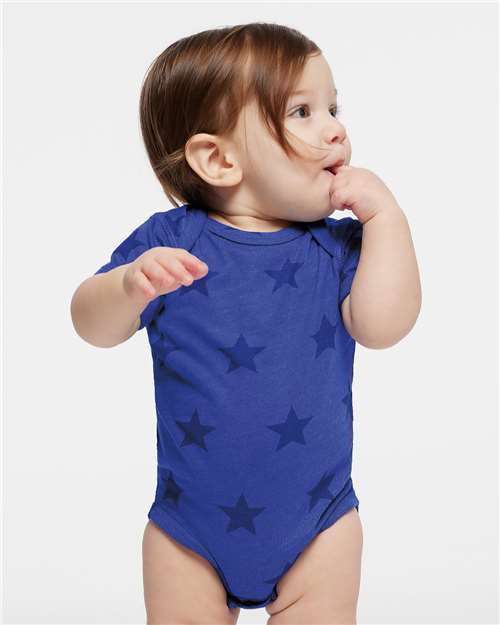 Infant Star Print Bodysuit - Royal Star