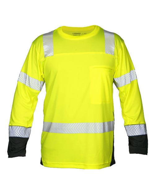 Unisex Premium Black Series® Cool Touch Class 3 Long Sleeve T-Shirt - Lime