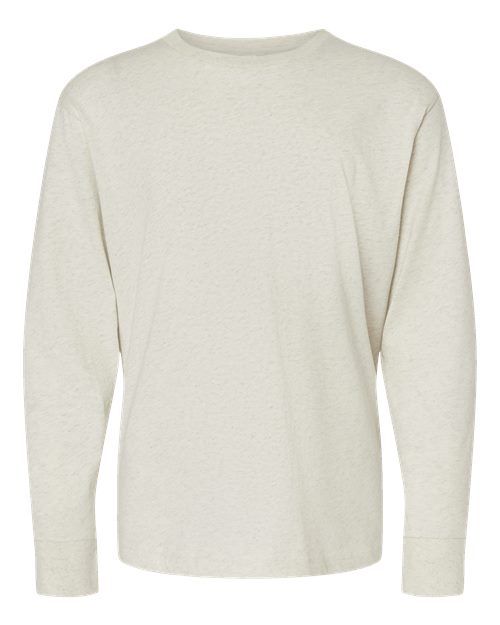 Youth Fine Jersey Long Sleeve Tee - Natural Heather