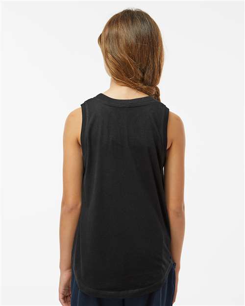 Girls' Relaxed Fine Jersey Tank - Black