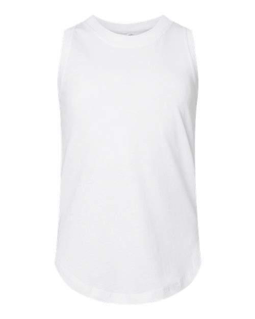 Girls' Relaxed Fine Jersey Tank - White