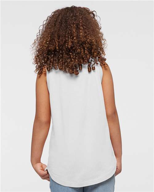 Girls' Relaxed Fine Jersey Tank - White