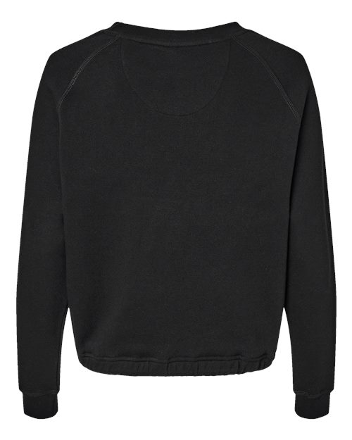 Women's Relaxed 3-End Boxy Fleece Crewneck Sweatshirt - Black
