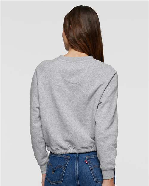 Women's Relaxed 3-End Boxy Fleece Crewneck Sweatshirt - Heather