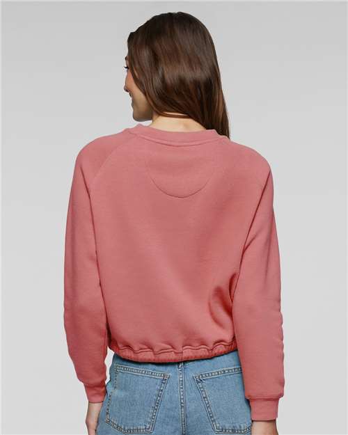 Women's Relaxed 3-End Boxy Fleece Crewneck Sweatshirt - Mauvelous