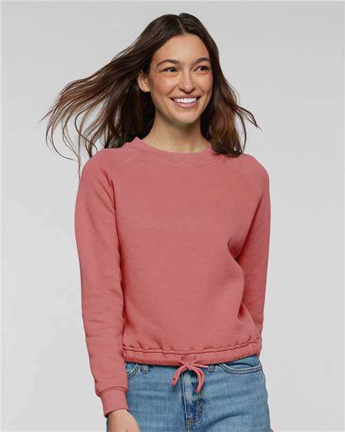 Women's Relaxed 3-End Boxy Fleece Crewneck Sweatshirt - Mauvelous