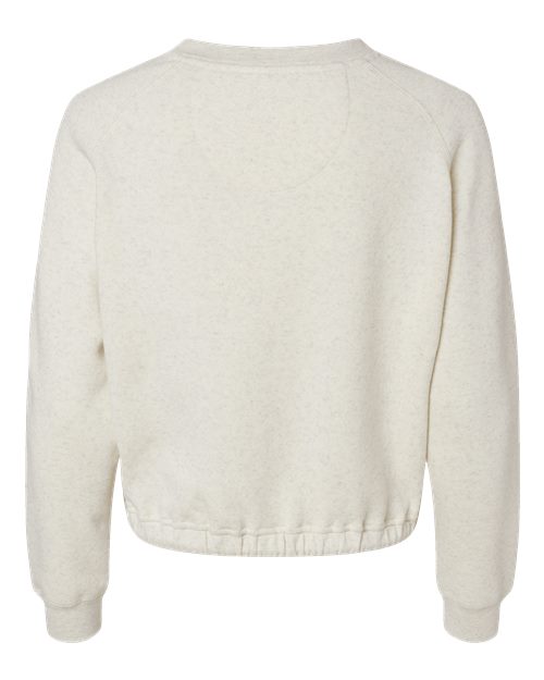 Women's Relaxed 3-End Boxy Fleece Crewneck Sweatshirt - Natural Heather