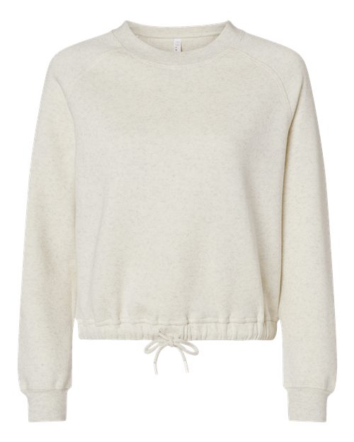Women's Relaxed 3-End Boxy Fleece Crewneck Sweatshirt - Natural Heather