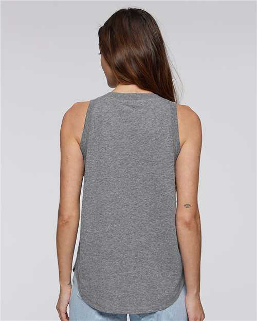 Women's Relaxed Fine Jersey Tank - Granite Heather