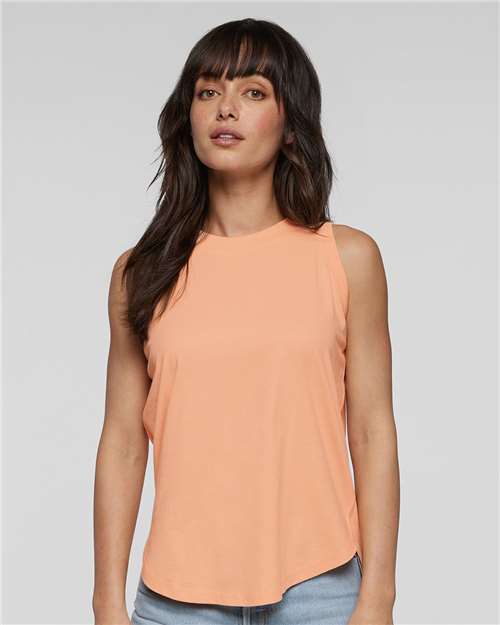 Women's Relaxed Fine Jersey Tank - Peachy