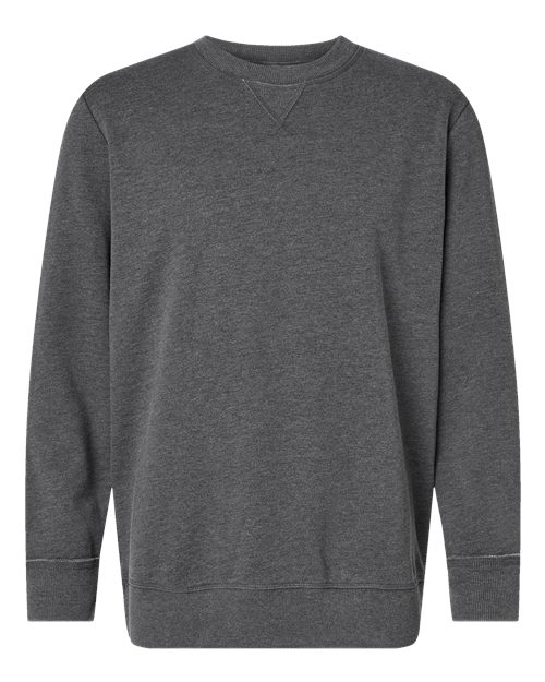 Unisex Vintage Wash Fleece Crewneck Sweatshirt - Washed Black