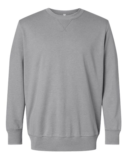 Unisex Vintage Wash Fleece Crewneck Sweatshirt - Washed Grey