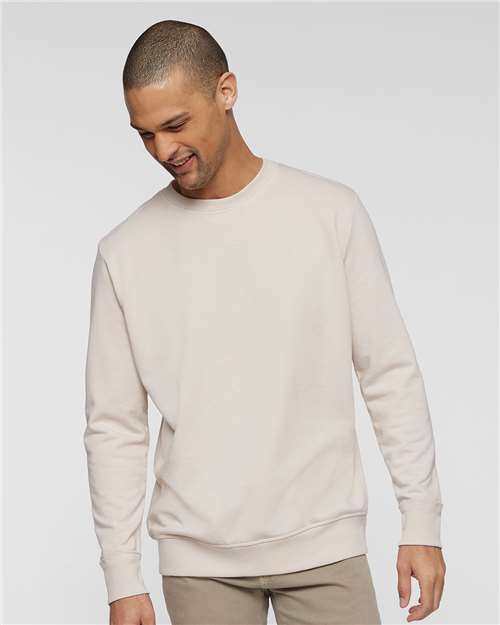 Unisex Vintage Wash Fleece Crewneck Sweatshirt - Washed Natural