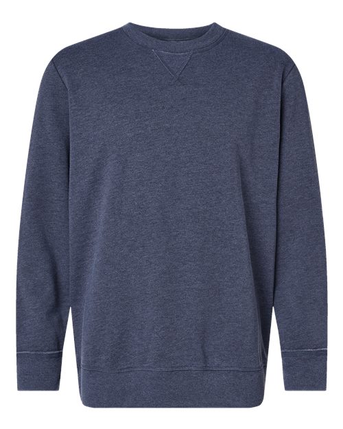 Unisex Vintage Wash Fleece Crewneck Sweatshirt - Washed Navy