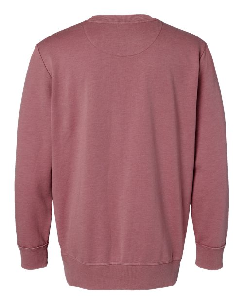 Unisex Vintage Wash Fleece Crewneck Sweatshirt - Washed Rouge