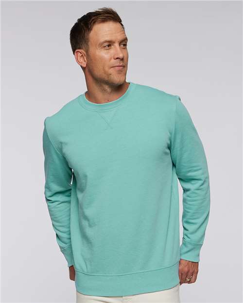 Unisex Vintage Wash Fleece Crewneck Sweatshirt - Washed Saltwater