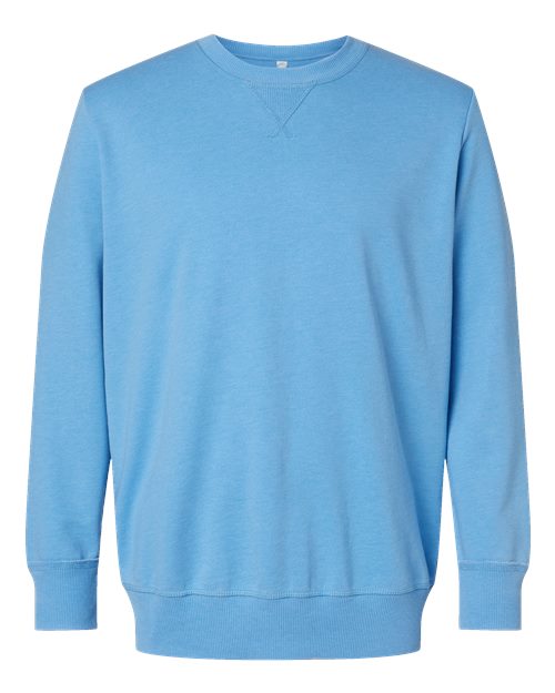 Unisex Vintage Wash Fleece Crewneck Sweatshirt - Washed Tradewind