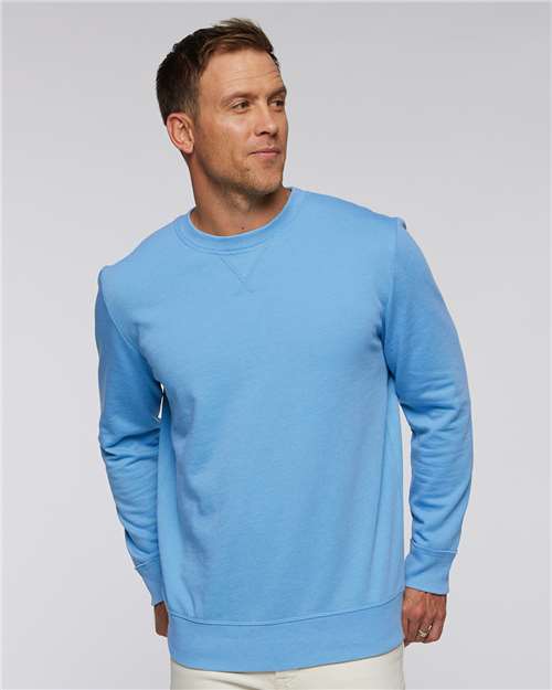 Unisex Vintage Wash Fleece Crewneck Sweatshirt - Washed Tradewind