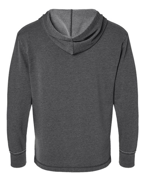 Unisex Vintage Wash Fleece Hoodie Sweatshirt - Washed Black